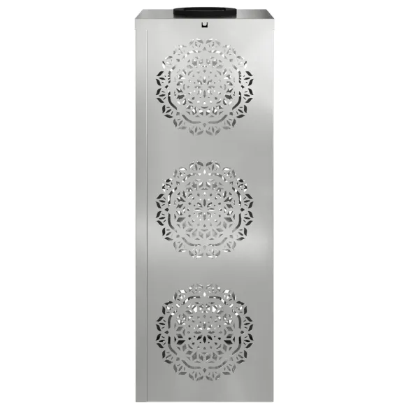 Lămpi LED Solare pentru Alei, 2 bucăți, Galvanizate