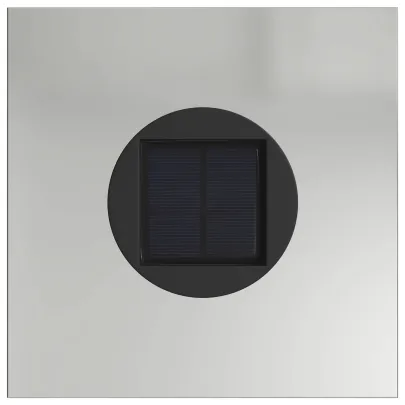 Lămpi LED Solare pentru Alei, 2 bucăți, Galvanizate