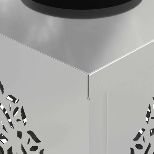 Lămpi LED Solare pentru Alei, 2 bucăți, Galvanizate