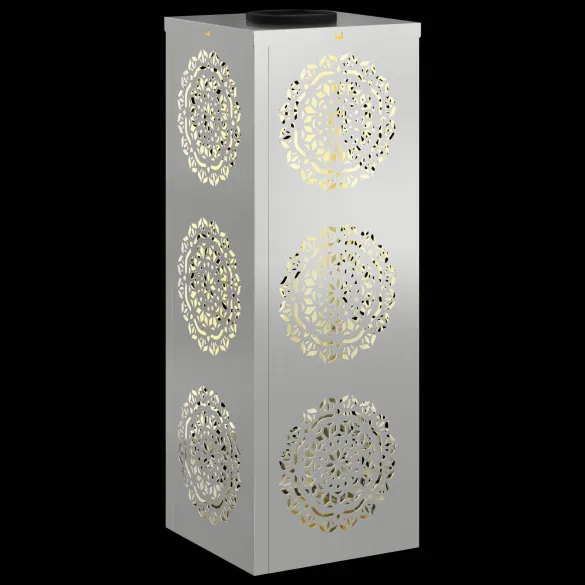 Lămpi LED Solare pentru Alei, 2 bucăți, Galvanizate