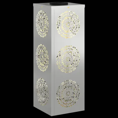 Lămpi LED Solare pentru Alei, 2 bucăți, Galvanizate