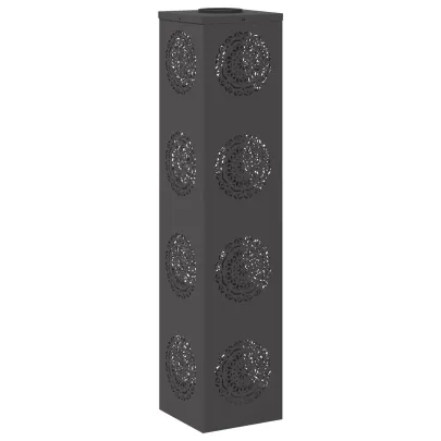 Lumină Solară LED Alei, 2 bucăți, Oțel Negru | Livrare Gratuită