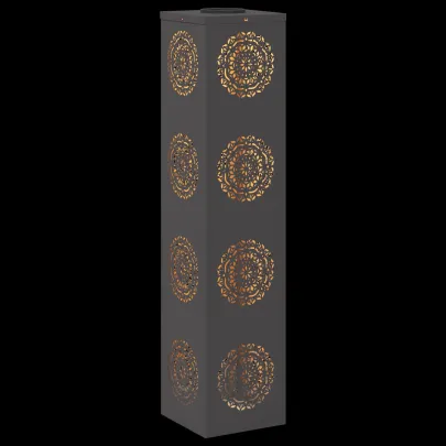 Lumină Solară LED Alei, 2 bucăți, Oțel Negru | Livrare Gratuită