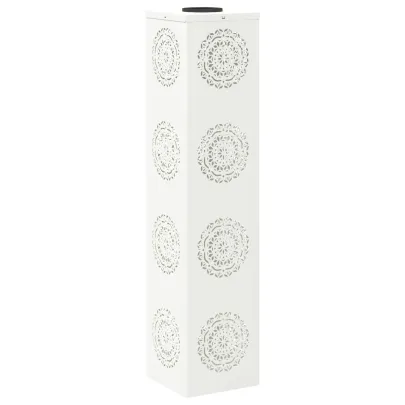 Lumină Solară LED pentru Alei | 2 bucăți | Oțel Alb