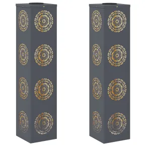 Lămpi LED Solare pentru Alei - 2 Bucăți, Antracit 2