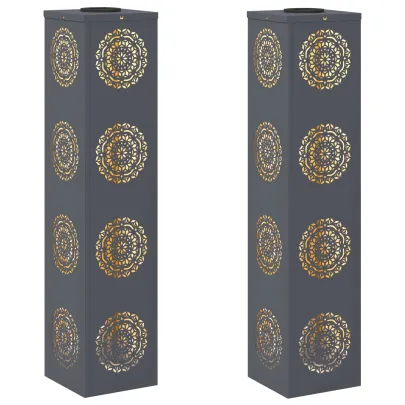 Lămpi LED Solare pentru Alei - 2 Bucăți, Antracit