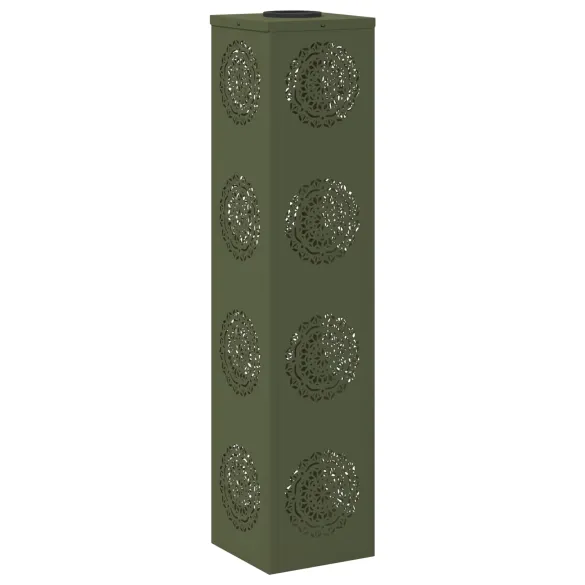 Lumină Solară LED pentru Alei - 2 bucăți, Verde Măsliniu