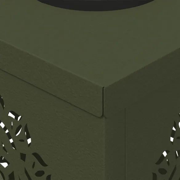 Lumină Solară LED pentru Alei - 2 bucăți, Verde Măsliniu