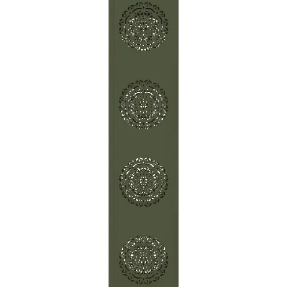 Lumină Solară LED pentru Alei - 2 bucăți, Verde Măsliniu