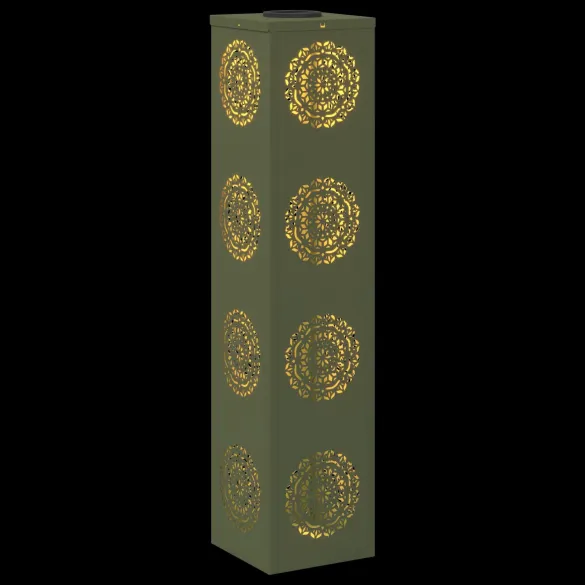 Lumină Solară LED pentru Alei - 2 bucăți, Verde Măsliniu