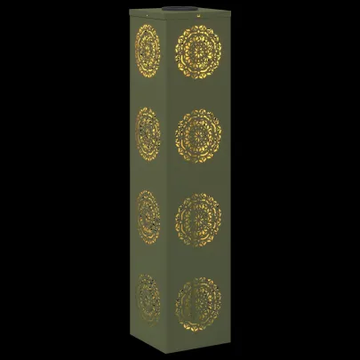 Lumină Solară LED pentru Alei - 2 bucăți, Verde Măsliniu