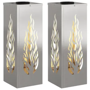 Lumină Solară LED Alei | 2 pcs | Oțel Inoxidabil 2