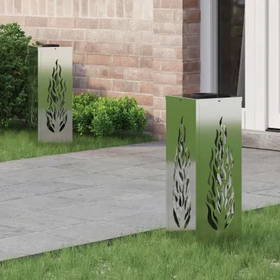 Lumină Solară LED Alei Galvanizat | 2 Bucăți | Livrare Gratuită