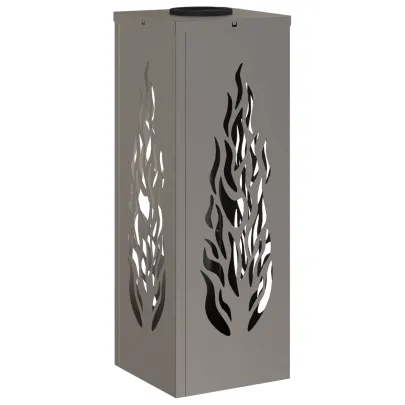 Lumină Solară LED Alei Oțel Corten | Iluminat Exterior