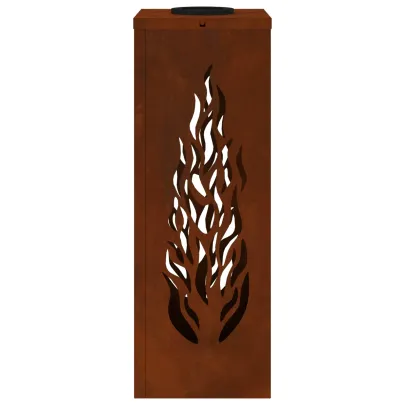 Lumină Solară LED Alei Oțel Corten | Iluminat Exterior