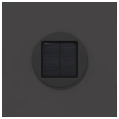 Lumină Solară LED Alei - 2 bucăți, Oțel Negru | Livrare Gratuită