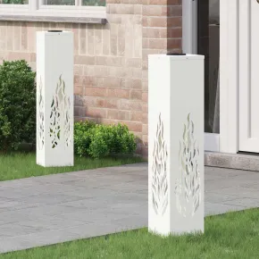 Lumini LED Solare Alei | 2 Bucăți | Oțel Rezistent