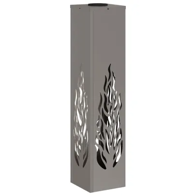 Lumină Solară LED Alei Oțel Corten | Iluminat Exterior