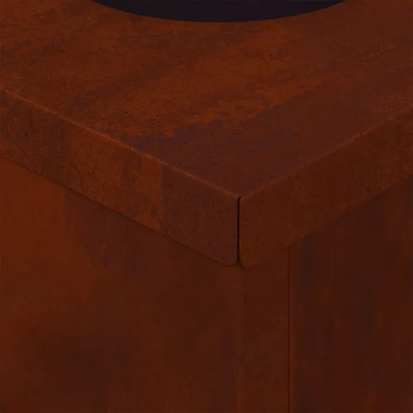 Lumină Solară LED Alei Oțel Corten | Iluminat Exterior