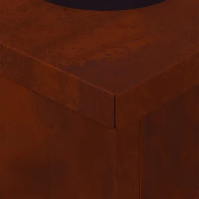 Lumină Solară LED Alei Oțel Corten | Iluminat Exterior