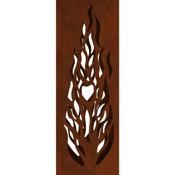 Lumină Solară LED Alei Oțel Corten | Iluminat Exterior