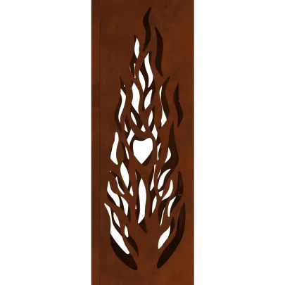 Lumină Solară LED Alei Oțel Corten | Iluminat Exterior