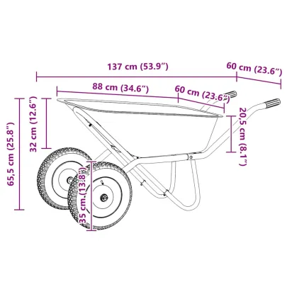 Roabă Oțel Rezistentă 180kg - Livrare Gratuită