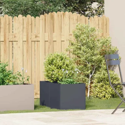 Jardinieră Antracit Oțel Laminat la Rece 40x80x40 cm