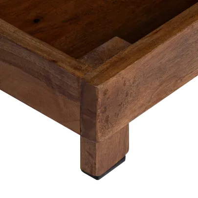 Set 3 Suporturi Plante Lemn Mahon | Decor Exterior