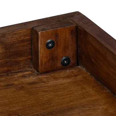 Set 3 Suporturi Plante Lemn Mahon | Decor Exterior