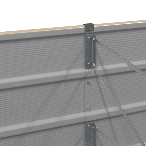 Jardinieră Creme Oțel 160x40x45 cm - Livrare Gratuită