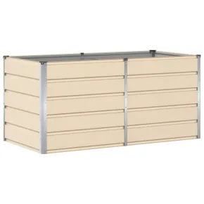 Jardinieră Creme Oțel 160x80x75 cm - Livrare Gratuită 2