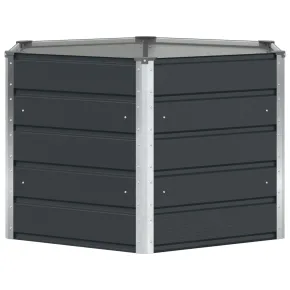 Jardinieră Antracit Oțel 129x129x75 cm - Livrare Gratuită 2