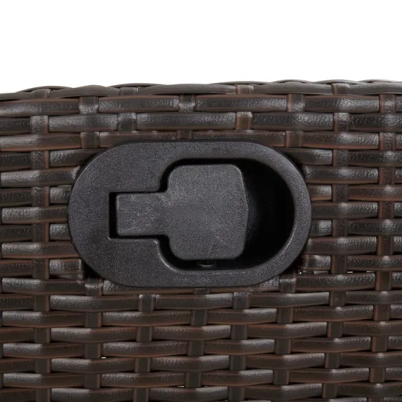 Bancă Rabatabilă Grădină cu Perne - Maro Poliratan