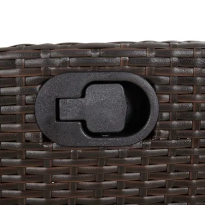 Bancă Rabatabilă Grădină cu Perne - Maro Poliratan