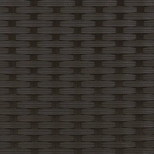 Șezlong cu Perne Negru Poliratan - Comandă cu Livrare Gratuită