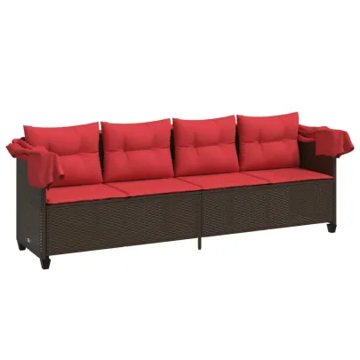 Șezlong cu Baldachin Poliratan - Comandă Online