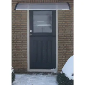 Copertină Argintiu Plastic pentru Grădină și Terasă