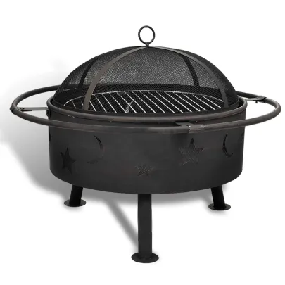 Scară de Foc Lună Negru Oțel | Decor Interior Modern