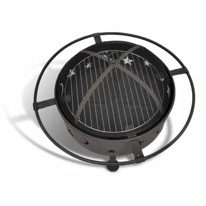 Scară de Foc Lună Negru Oțel | Decor Interior Modern