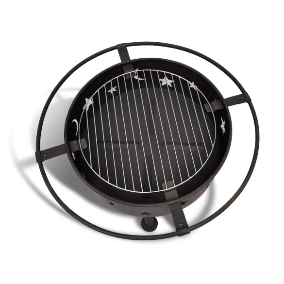 Scară de Foc Lună Negru Oțel | Decor Interior Modern