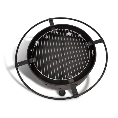 Scară de Foc Lună Negru Oțel | Decor Interior Modern