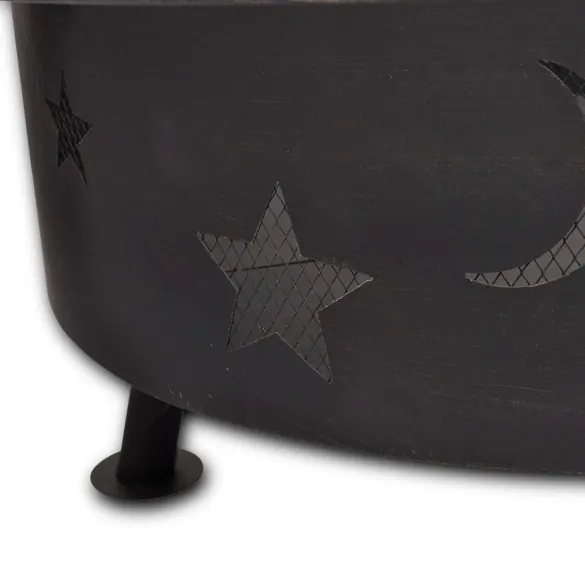 Scară de Foc Lună Negru Oțel | Decor Interior Modern