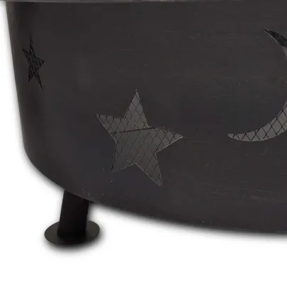 Scară de Foc Lună Negru Oțel | Decor Interior Modern