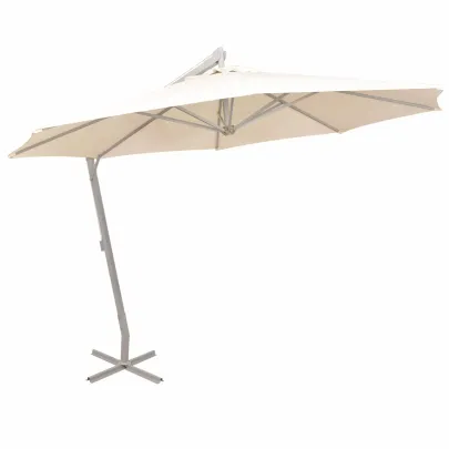 Umbrelă de Grădină Bej Poliester cu Ventilator | Comandă Online