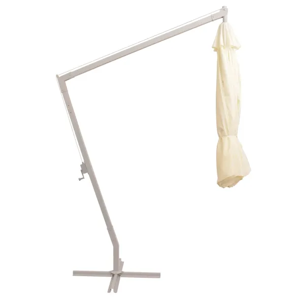 Umbrelă de Grădină Bej Poliester cu Ventilator | Comandă Online
