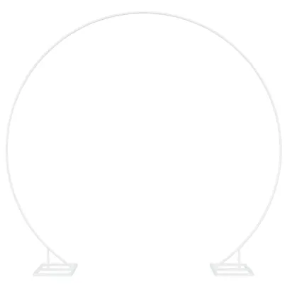 Arc de Nuntă Alb Oțel 220x200 cm | Decor Exterior Elegant