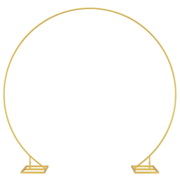 Arc de Nuntă Auriu Oțel 220x200 cm | Decor Grădină
