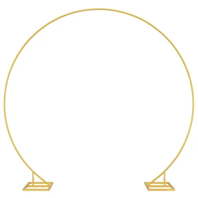 Arc de Nuntă Auriu Oțel 220x200 cm | Decor Grădină