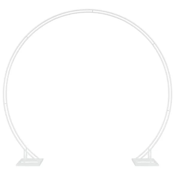 Arc de Nuntă Alb Oțel 220x200 cm - Livrare Gratuită